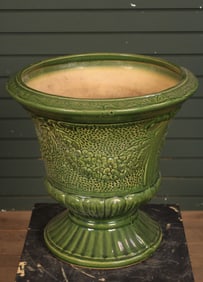 Majolica Glazed Planter