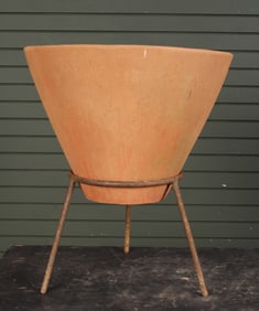 Large Vase form Terracotta on Stand
