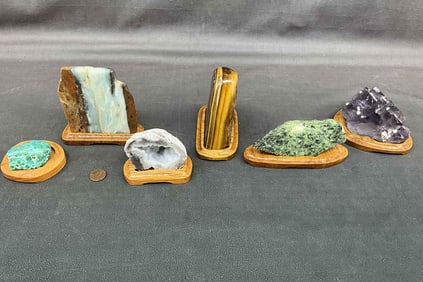 Tiger's Eye, Ocean Jasper, Geode