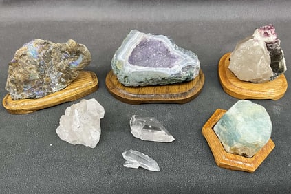Tourmaline In Quartz, Beryl, Opal