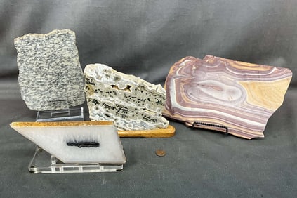 Slab Specimen Collection, Marble, Jasper