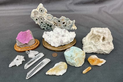 Ocean Jasper, Amazonite, Geode