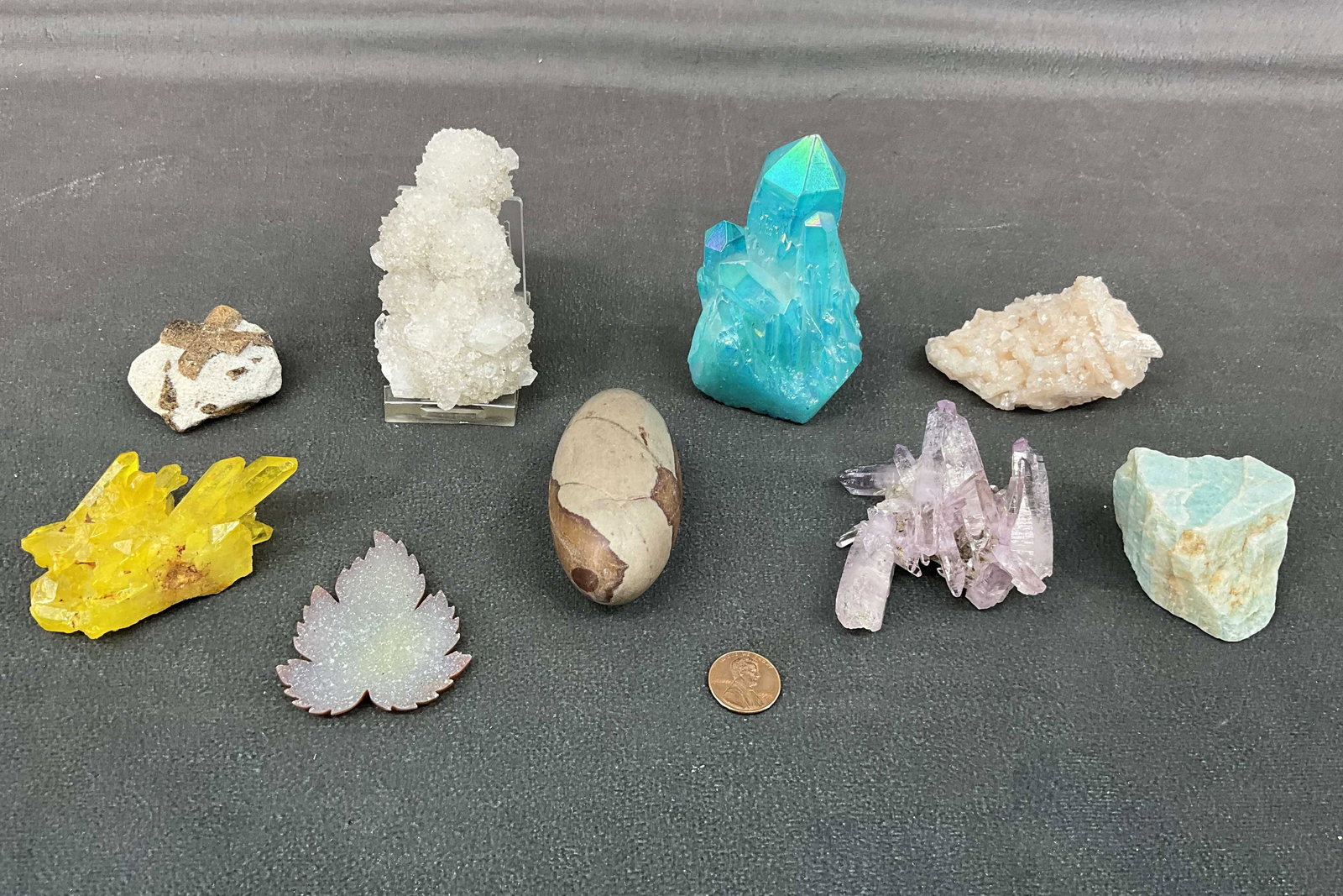 Cactus Quartz, Stillbite, Shiva Lignum (1 of 10)