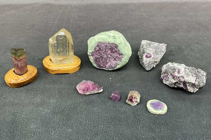 Watermelon Tourmaline, Topaz, Ruby