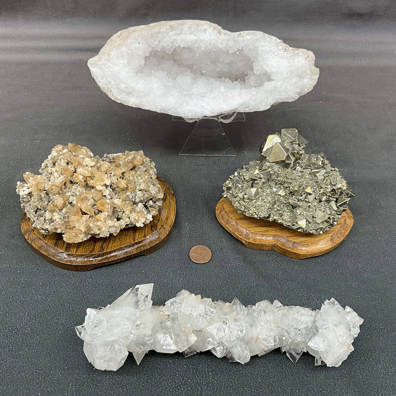 Pyrite, Geode, Calcite, Quartz (1 of 12)