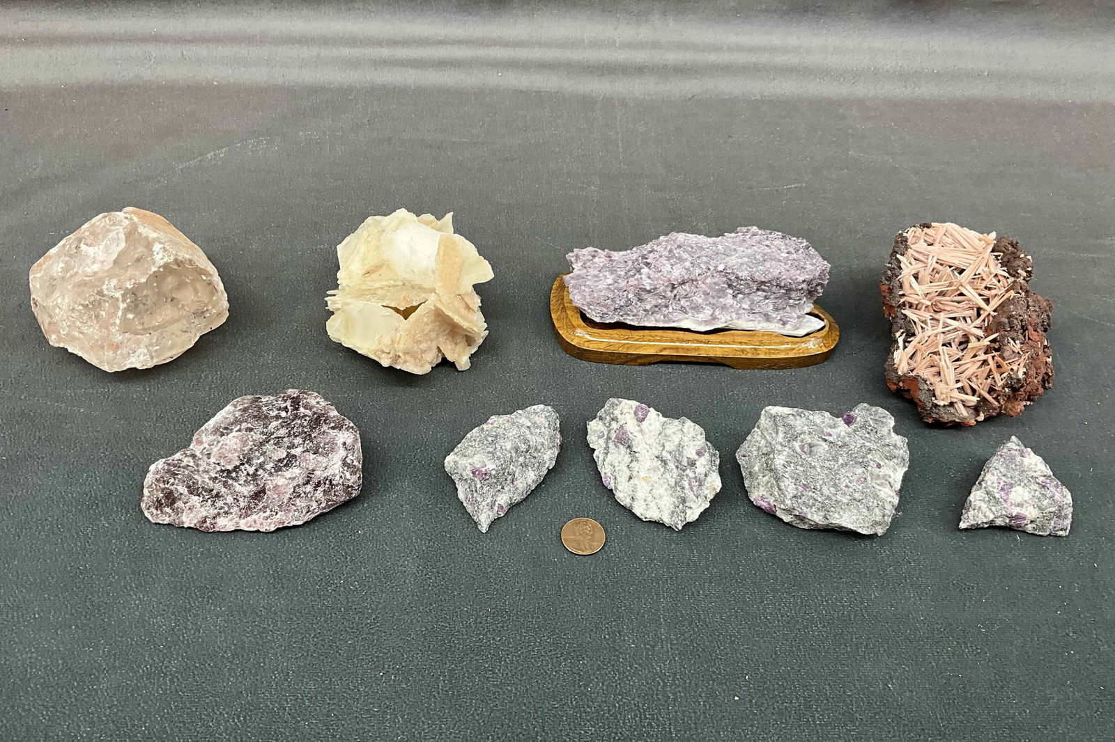 Lepidolite, Quartz, Angel Wing Calcite (1 of 9)