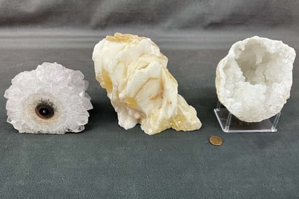 Amethyst Flower, Geode & Calcite