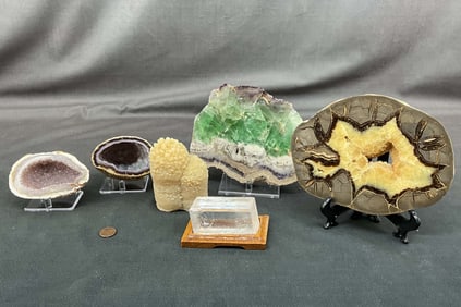 Optical Calcite, Aragonite, Fluorite