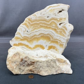 Honey Onyx Modern Sculpture