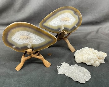 Complete Geode, Quartz, Aragonite