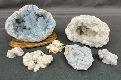 Celestite Geode, Quartz, Druzy