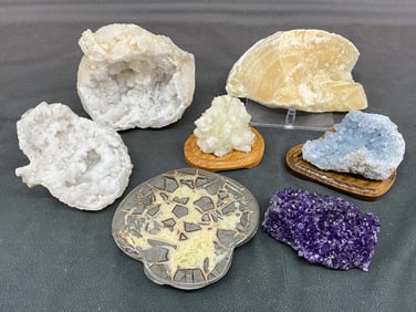 Amethyst, Cave Calcite, Septerrian Node