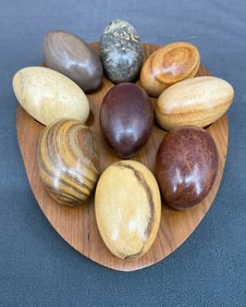 Exotic Wood Specimen Eggs