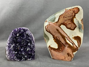 Amethyst Geode, Polychrome Jasper