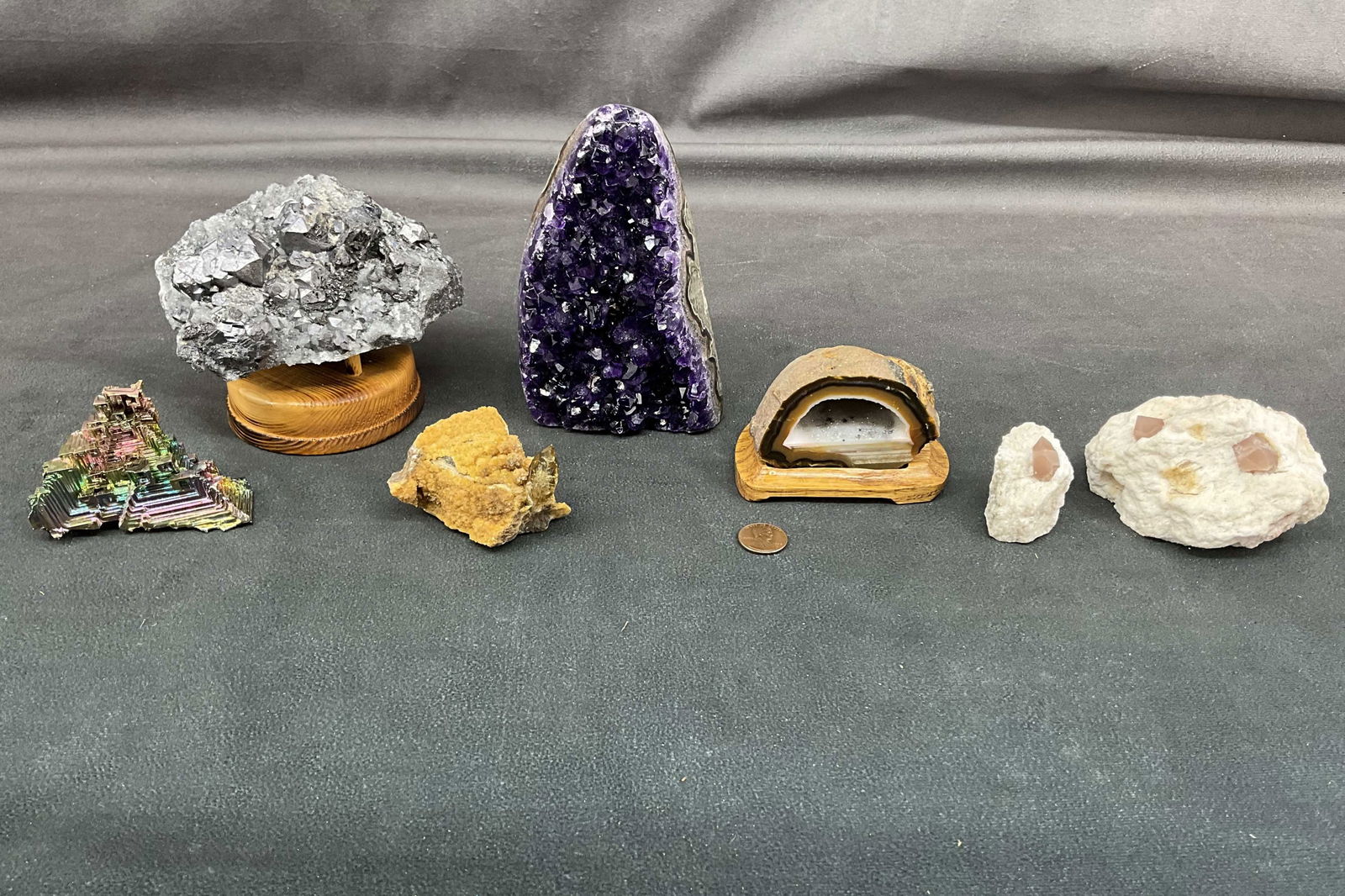 Pecos Diamonds, Golden Barite, Galena (1 of 9)