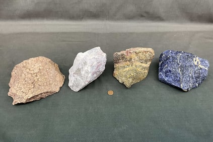Large Rough Specimens, Sodalite, Tourmaline