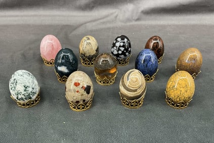 Polished Eggs- Rose Quartz, Jasper