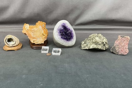Amethyst, Carnelian, Pyrite