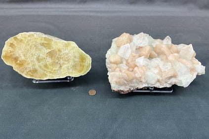 Apophyllite With Large Stillbite Bow Ties