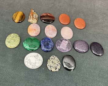 Gemstone Cabochons, Tiger's Eye, Amethyst