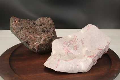 Large Rough Garnet & Pink Tourmaline