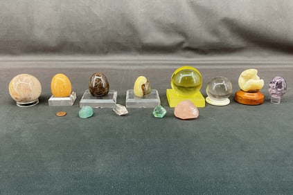 Leaded Crystal, Rutile Quartz, Boulder Opal