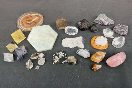 Beryl, Rubies, Rose Quartz, Pyrite