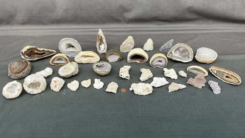 Generous Lot Of Geodes & Druzy