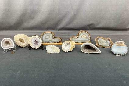 Double Geode & Agate Group