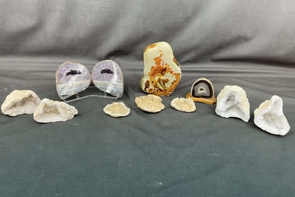 Amethyst Geode, Polychrome Jasper