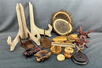 Collection of Wood Stands