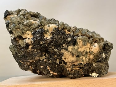 Green Garnets In Matrix With Marcasite