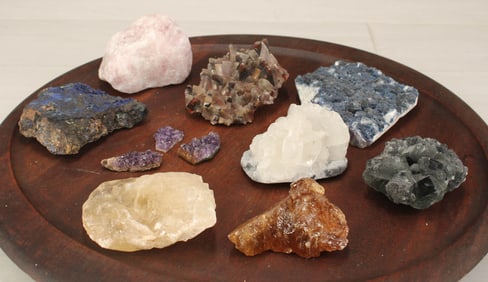 Calcite, Fluorite and Amethyst Specimens