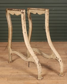 Antique Cast Iron Table or Machine Bases
