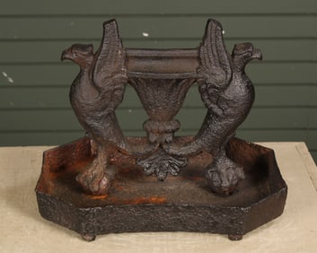 Antique Coalbrookdale Style Eagle Boots Scraper