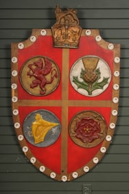 Lighted British Isles Heraldry Shield Marquee