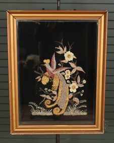 Victorian Style Glitter Painting, Shadow Box