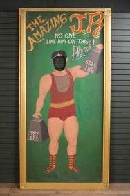 Strong Man Carnival Standee, John Robinson
