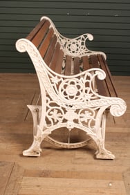 Cast Iron Frame Garden Bench Glider