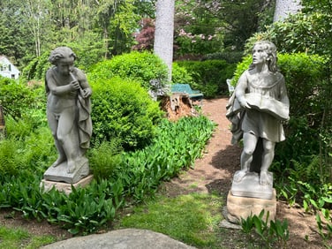 Music & Song, Carved Sandstone Parapet Figures