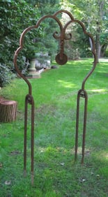Early Continental Wrought Iron Well Head Overthrow