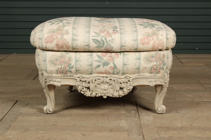 French Provincial Style Upholstered Ottoman