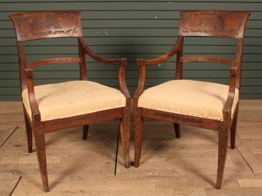 19th C Italian Arm Chairs