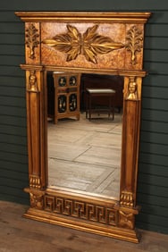 Gold Mirror With Figural Frame