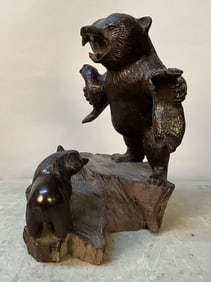 Ironwood Carved Bears