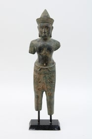 Cast Bronze, Angkor Wat, Khmer Vishnu Figure