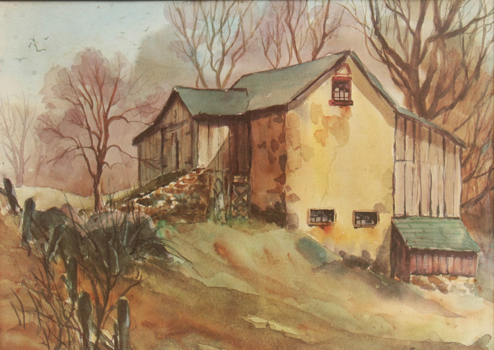 Farm House, Mill House Painting, Antonelli (1 of 5)