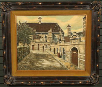 Oil Painting on Canvas, Convent, George Crionas