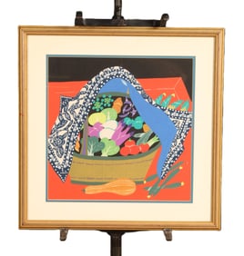 Chinese Silkscreen Serigraph Print