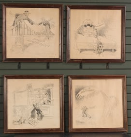 4 John L. De Mar Caricatures, Political Cartoons